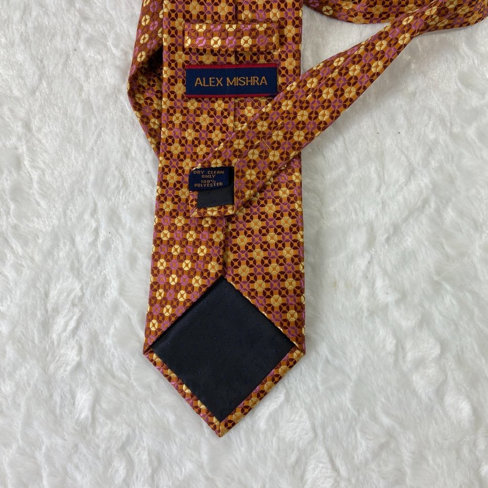 Vintage Alex Mishra Geometric Art Wear Neck Tie - Picture 5 of 5